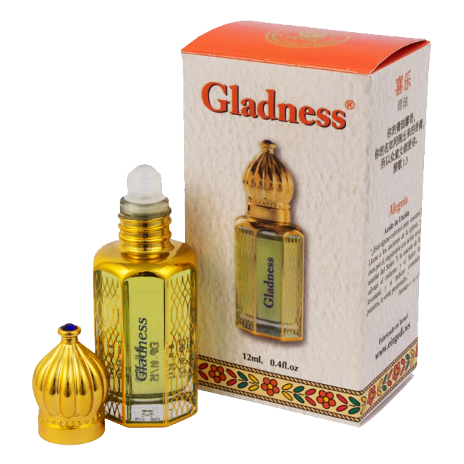 Gladness Anointing Oil in Mizrahi Bottle